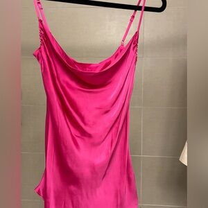 Wilfred pink silk tank top